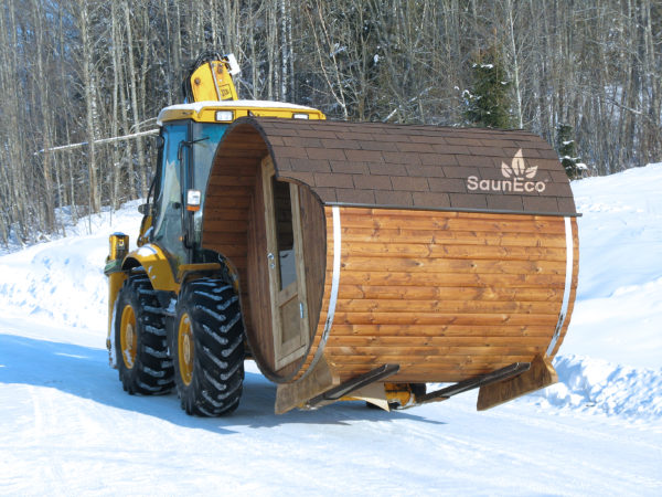Wooden Barrel Sauna T20H from Sauneco